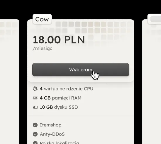 Guide step 1: Wybierz pakiet